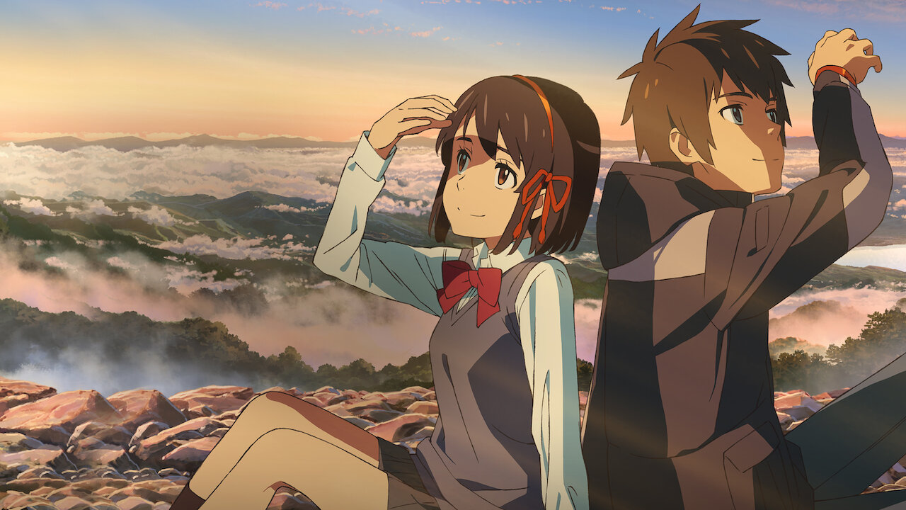 Your Name. (Japanese: Kimi no Na wa.) is a critically acclaimed 2016 Japanese animated romantic fantasy film written and directed by Makoto Shinkai. It follows two high school teenagers, Mitsuha Miyamizu (a girl living in a rural mountain town) and Taki Tachibana (a boy living a fast-paced life in Tokyo). Despite never meeting, they suddenly and inexplicably begin to swap bodies.As they navigate each other's daily routines by leaving notes, they develop a profound connection. However, the narrative takes a dramatic turn when they try to meet in person, revealing a three-year time gap and a catastrophic comet event that links their destinies.